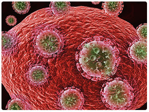 HIV Viruses Attacking Cell